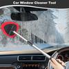 Car Window Cleaner Windshield Cleaning Tool with Long Handle No-Scratch Versatile