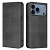 Для iPhone 17 Pro Max Чехлы-кошельки Ретро Текстура Блокировка RFID Кожаный Чехол для телефона