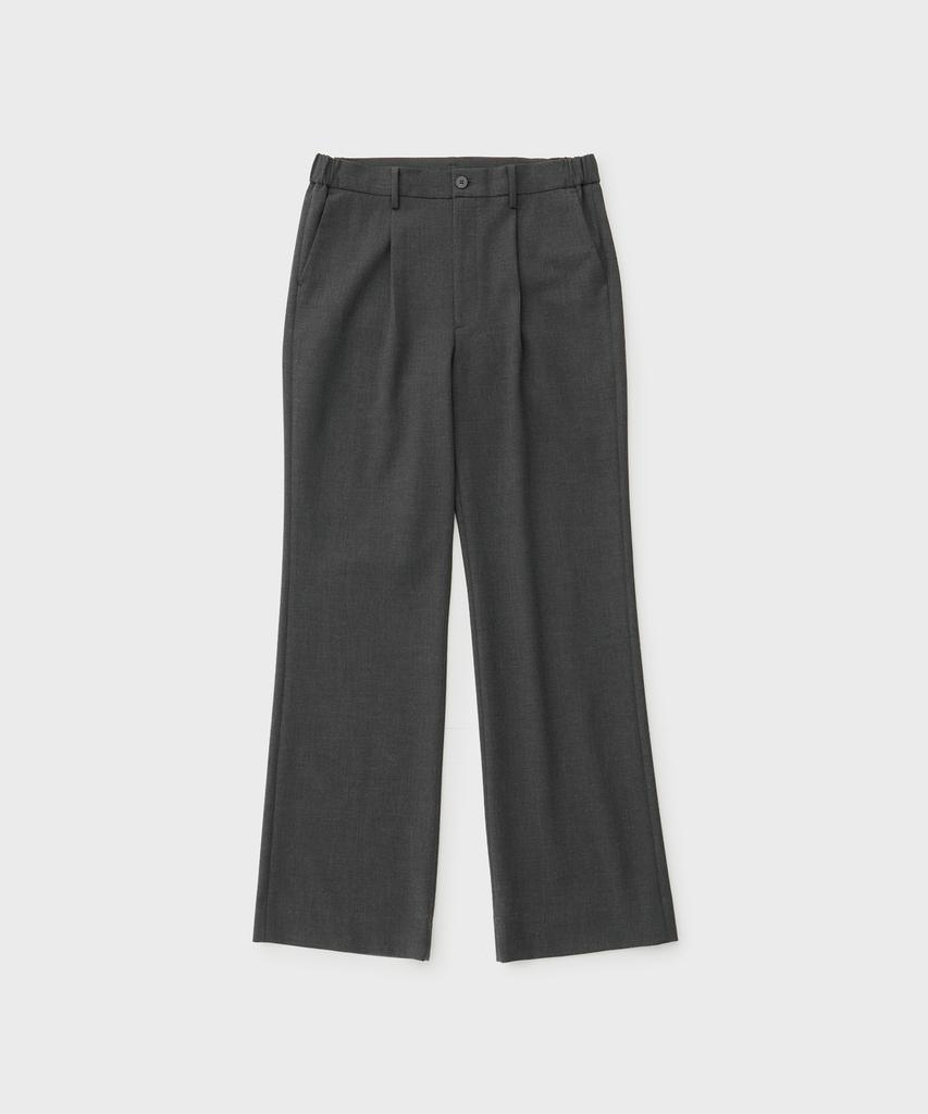 ANOTHER OFFICE Habana Boot-Cut Slacks (Heather Charcoal)