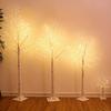 LED Birch Tree Lights: Copper Wire, Multicolor Holiday Decoration for New Year and Christmas