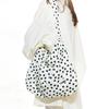 Black Flower Easy Bag (White)