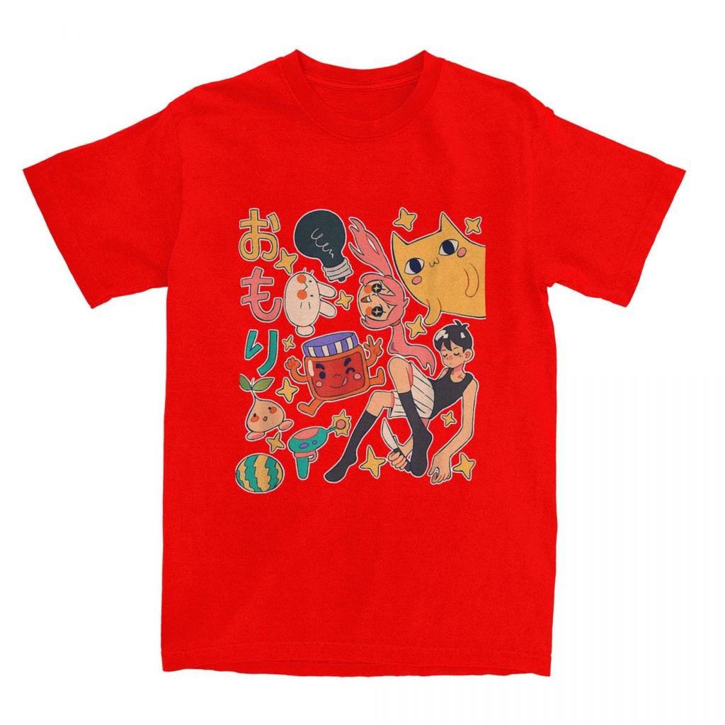 Аниме Футболка с персонажами Омори Играющая Игровая Новинка Футболки Короткий рукав Футболка Лето 100% Хлопок Большой размер 5XL Топ Футболки