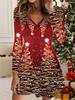 3D Printed Dress Exclusive Trendy Item for Women In Autumn & Winter Christmas Edition