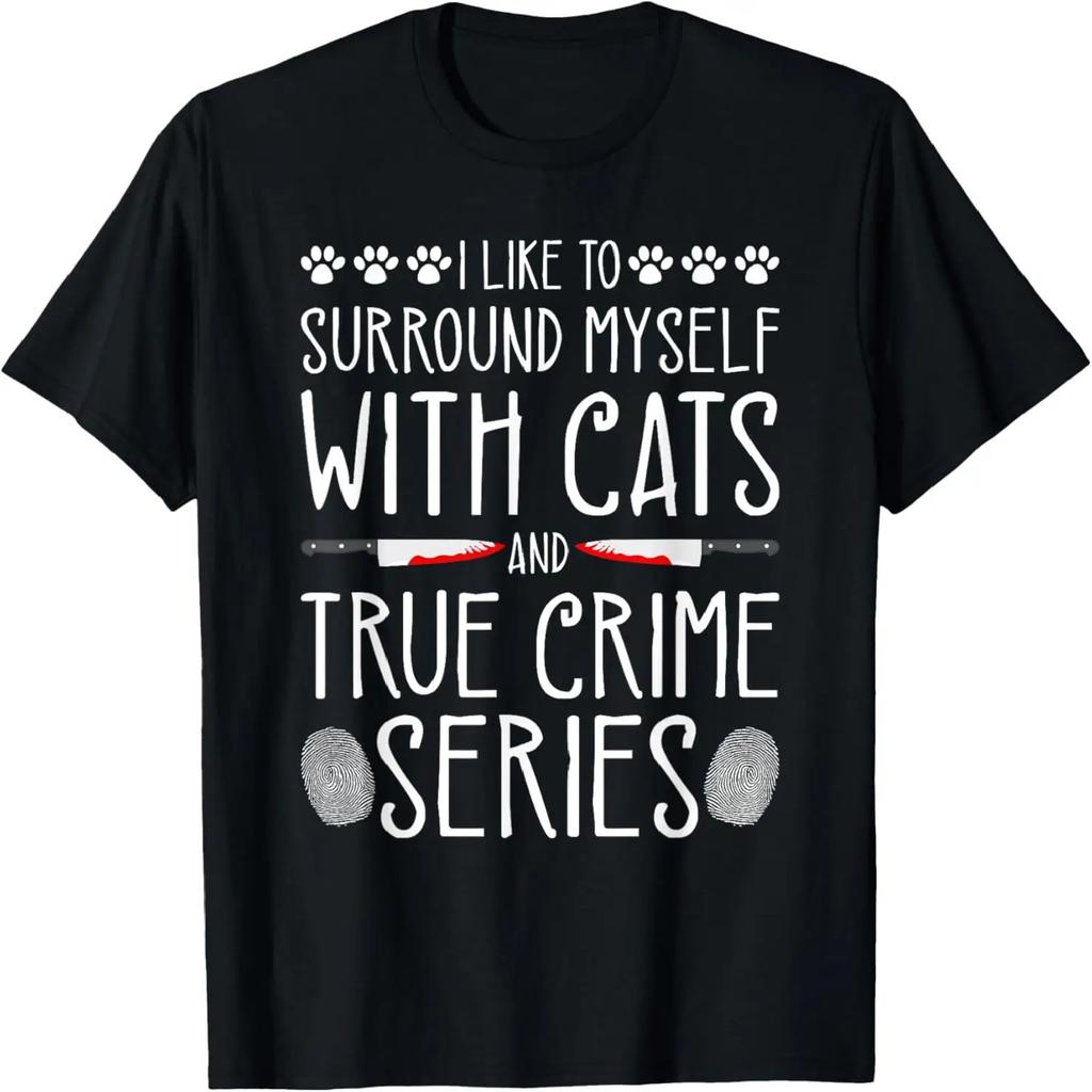 True Crime Series and Cats, Murder Show Junkie Murderino T-Shirt