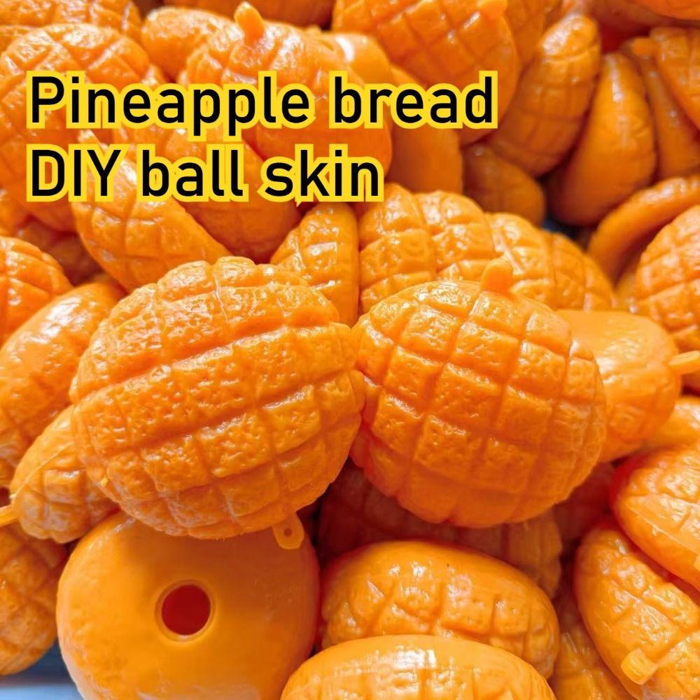 Soft TPR DIY Pressure Ball Kit Pineapple Bun Handmade Ball Skin Craft Making Accessory