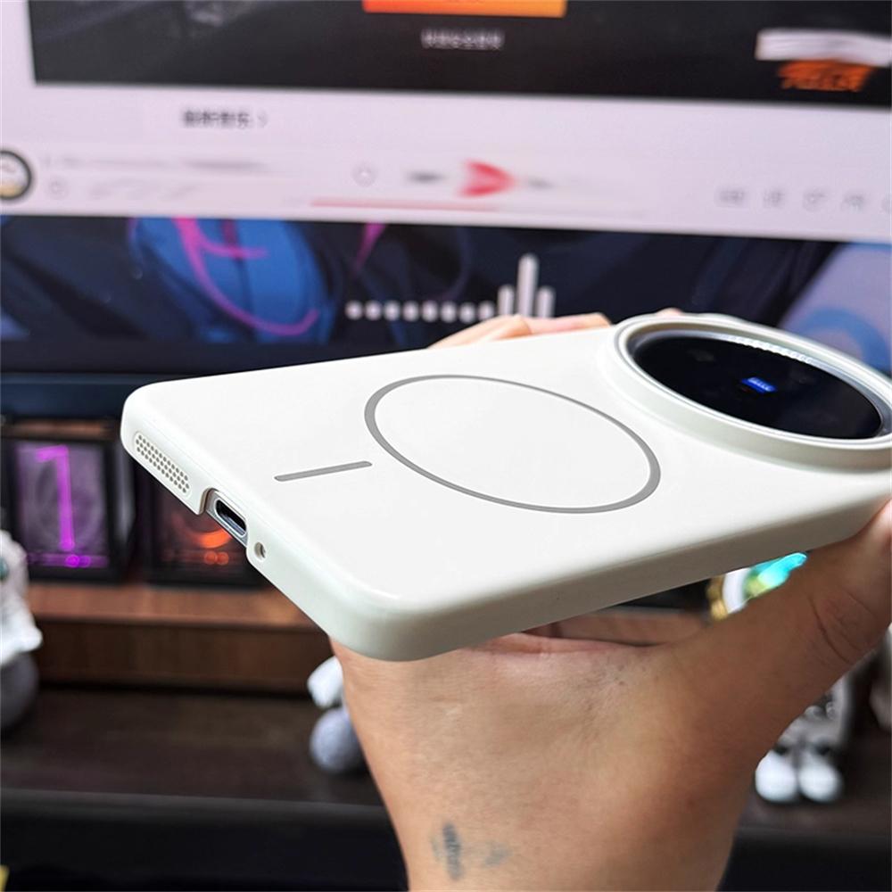 Ультратонкий однотонный матовый чехол с магнитной беспроводной зарядкой для VIIVO X200 Ultra X200 Pro MINI X200S Тонкий жесткий ПК чехол для телефона