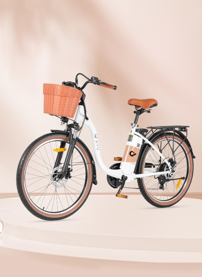 DYU C6 PRO Long Distance Electric Commuter Bike | 72km Range, 36V 15.6Ah Battery - 250W Motor, 26-inch All-terrain Tires