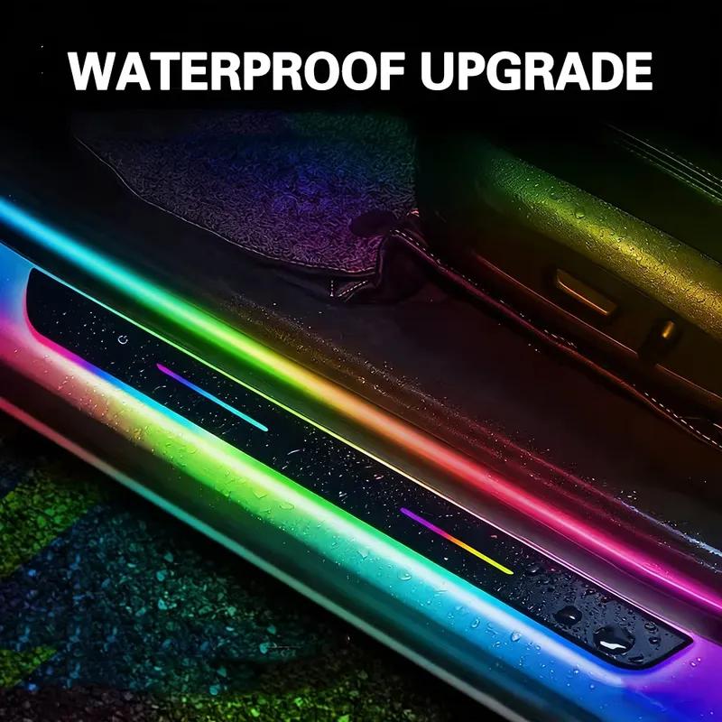 2/4pcs Car Door Sill Light Threshold Lamp LED Welcome Plate Pedal Light Car Doors with ized For Automobile threshold