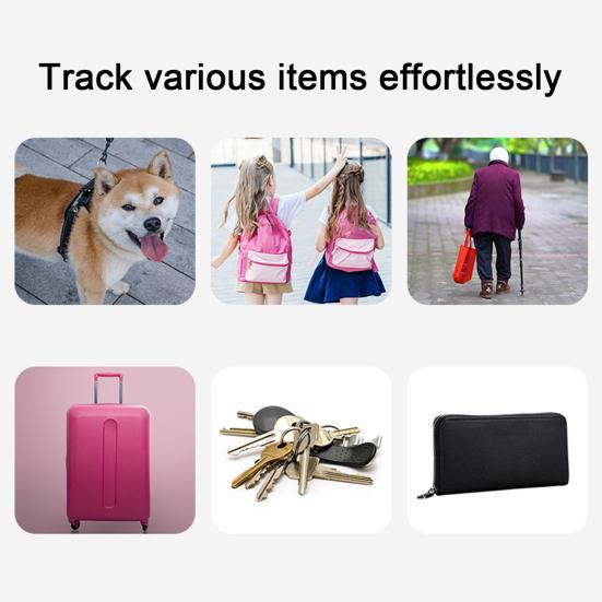 Round GPS Tracker for Android for iOS Portable Keys Wallet Luggage Pets Item Finder Locator