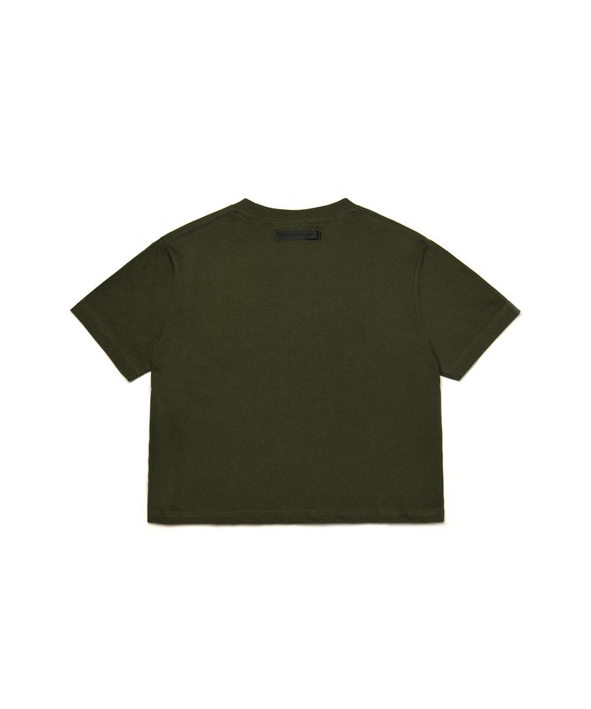 C WEAR BY THE GENIUS Мужская укороченная футболка Хаки