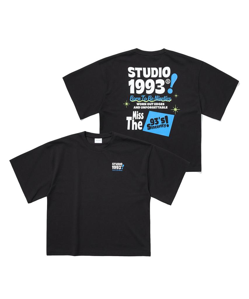 1993STUDIO Retro Multi-Typo Oversized Graphic T-Shirt_Black