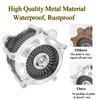 Motorcycles Turbine Air Cleaner Intake Filter Chrome For Harley Sportster XL Touring Softail Dyna EVO & Twin Cam Fatboy FXDLS