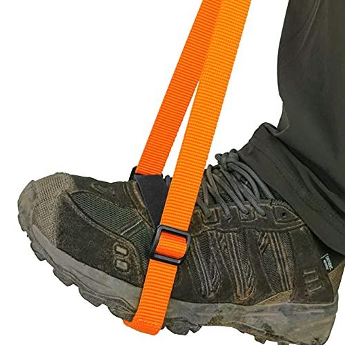 GM CLIMBING Регулируемая петля для ноги, Оранжевая, для скалолазания, подъема по веревке арбориста и спасения