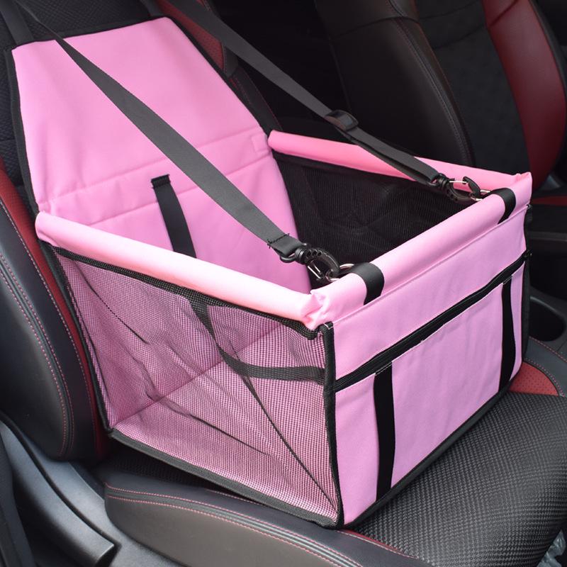 Pet Car Seat Mat: Breathable, Waterproof, Double-Layer Carrier for Travel