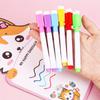 8Pcs Colorful Magnetic Whiteboard Dry Erase Marker Pens High-Capacity Erasable Whiteboard Marker Pens Office School Supplies