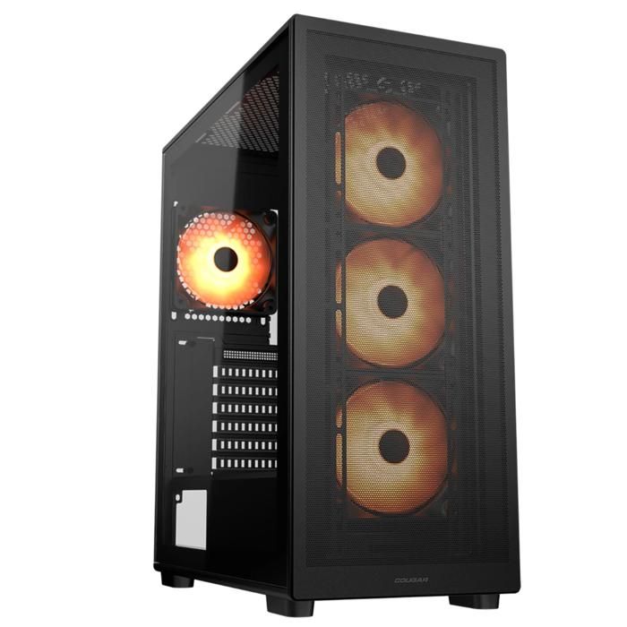 Boitier Gaming - COUGAR - MX220RGBBLACK - ATX Intermédiaire - 4 Ventilateurs ARGB 120mm - USB 3.2 Gen 2 Type C