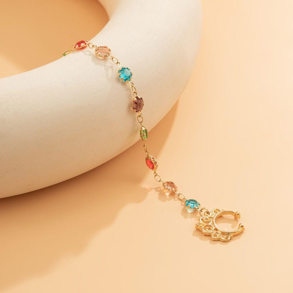 Кисточка Жемчужные Кольца для Носа Серебряные Серьги-Гвоздики Бабочки Модные Клипсы для Пирсинга Ноздрей Имитация для Мальчиков