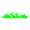 7" Trees And Mountain Decals Car Graphic  Racing Sticker for Subaru Forester Outback Ascent Crossstrek Tail Emblem Decor