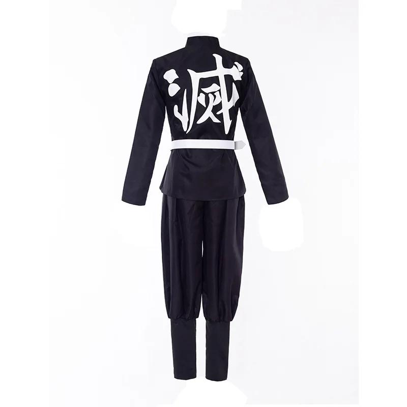 Аниме Тандзиро Камадо Косплей Истребители Демонов Kimetsu no Yaiba Косплей Костюм Парик Маска Кимоно Плащ Хэллоуин Униформа Взрослые Дети