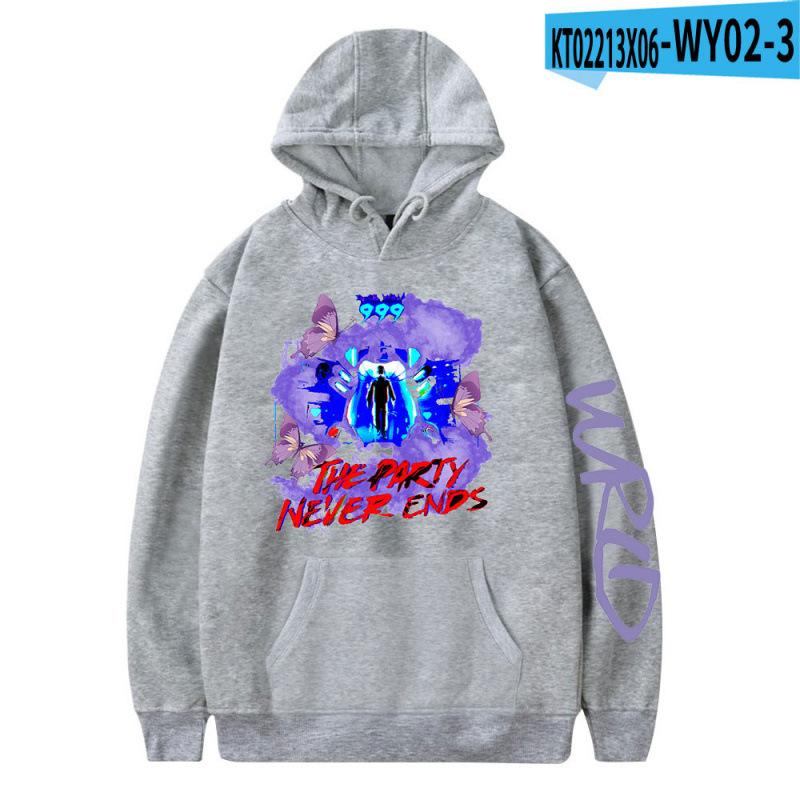 Худи Juice WRLD Черные Мужские Женские Толстовки
