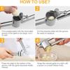 Garlic Press Mincer Stainless Steel Garlic Crusher for Kitchen, Detachable, Extended Edition 7inch, Rust Proof, Kitchen Gadgets