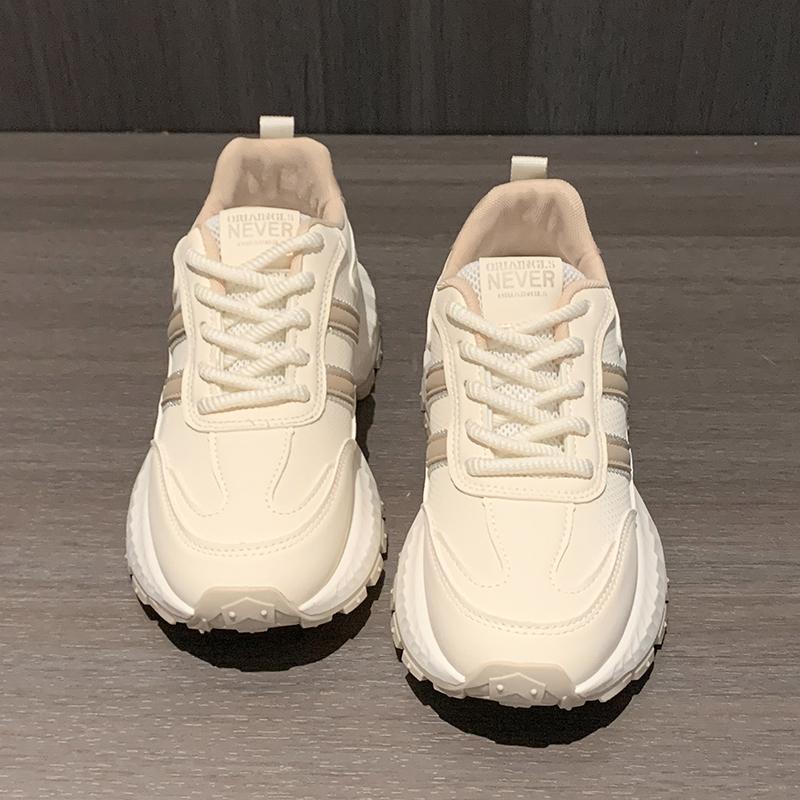 Модные кроссовки женские 2024 осень новые винтажные универсальные повседневные легкие на толстой подошве обувь для папы обувь на платформе