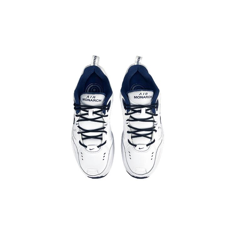 Nike Air Monarch 4 Белый Синий Низкие Массивные Кроссовки Унисекс Черно-Белый 415445-102(Команда47-М4)