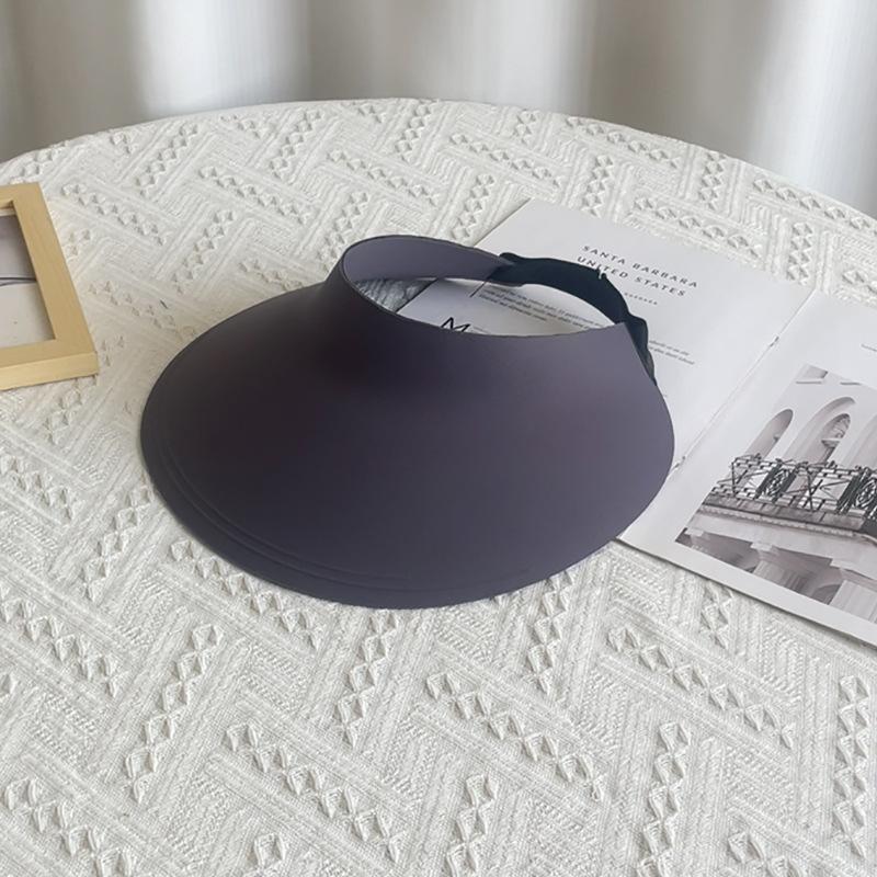 Летняя бесшовная цельнокроеная шляпа от солнца детская с широкими полями защита от УФ-лучей шляпа с открытым верхом для улицы повседневная универсальная шляпа от солнца