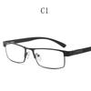 Rooftrellen Metal Frame Men Reading Glasses Vintage Business Hyperopia Eyewear Male Reading Eyeglasses +100 +150 +200 To +400
