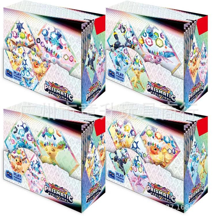 360 шт. Коллекционная карточка Покемон Prismatic Evolutions Scarlet Violet 151 Surging Sparks WHITE FLARE Английский Бустер Карточка для сражений и обмена