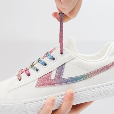 Новые магнитные шнурки эластичные без завязывания плоские шнурки с фиксатором детские взрослые кроссовки ленивые шнурки один размер подходит для всей обуви