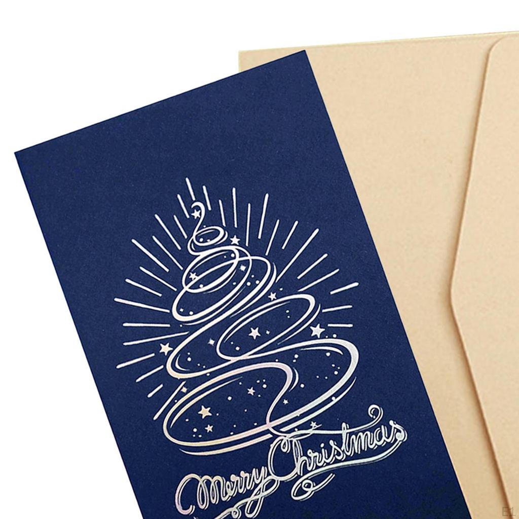 Christmas Card Festival Year Card, Handmade, Birthday Paper Anniversary, Holiday