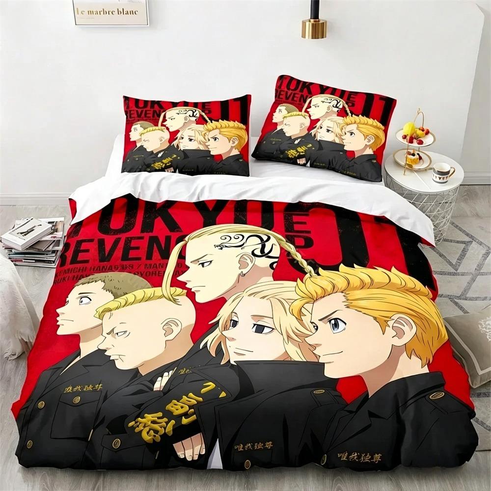 3D Print Tokyo Revengers Bedding Set Single Twin Full Queen King Size Bed Set Adult Kid Bedroom Duvet cover Sets Home Textiles