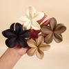 Decorations Fashion Flower Hair Claws for Women Plastics Crab Clamps Frosted Ponytail Shark Clip