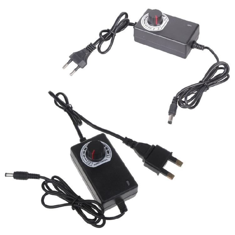 AC 100-240V в DC 4V-12V 2A 5.5x2.1мм Регулируемый адаптер питания для вентилятора