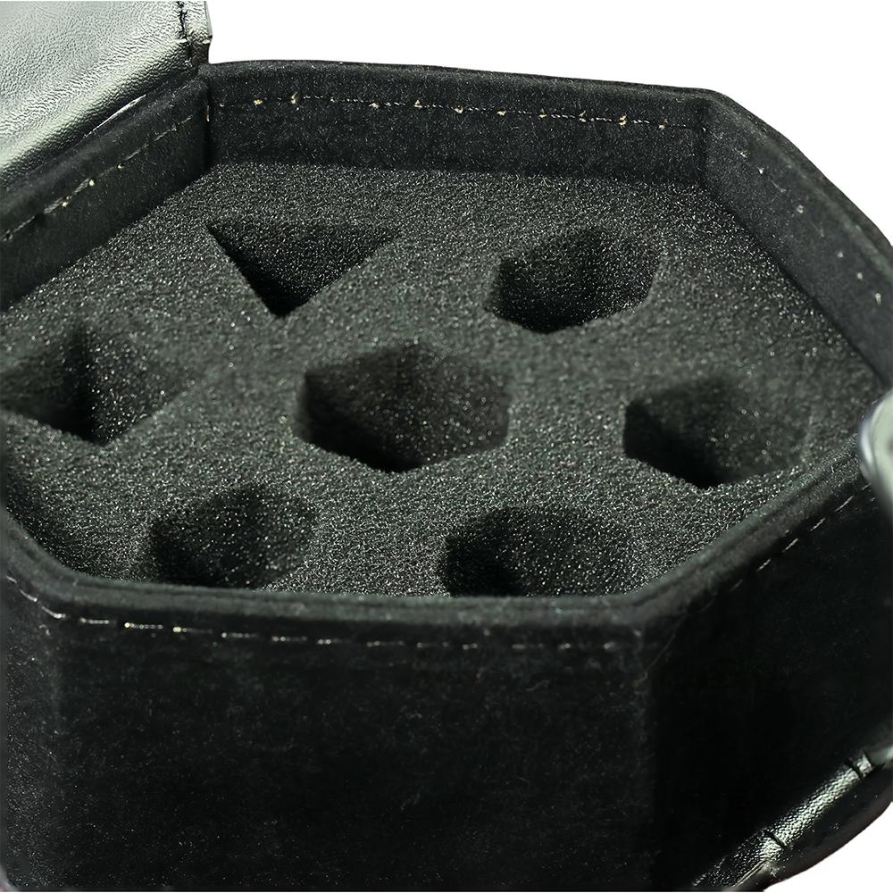 Hexagon Dice Case for Dice Storage Game Dice Holder with DND Role Playing and Other Table Games, Holds Up To 7pcs
