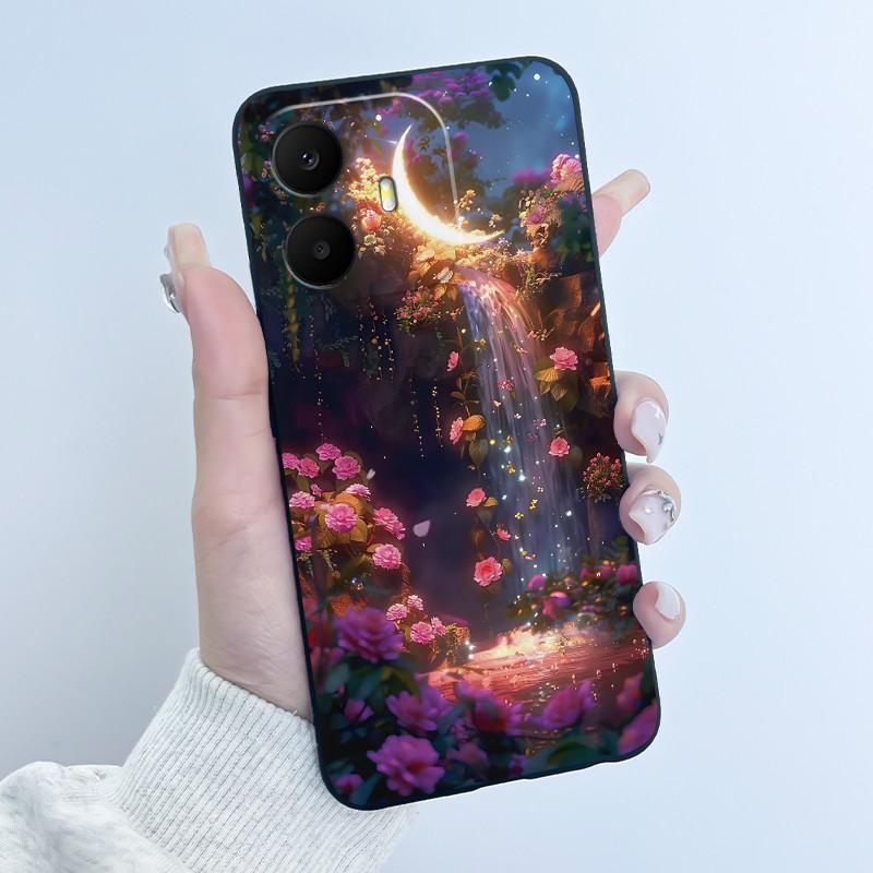 Чехол для TCL K70 Милое Сердечко Кролик Черный Мягкий Силиконовый Защитный Задний Чехол Для Телефона TCL K70 Power SE TCLK70 4G 5G