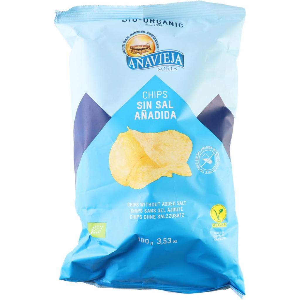 Organic Potato Chips 100g X 12 Bags (unsalted)