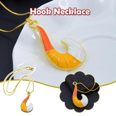 Золотое ожерелье рыболовный крючок милой формы кошачий хвост с колокольчиком женские ожерелья