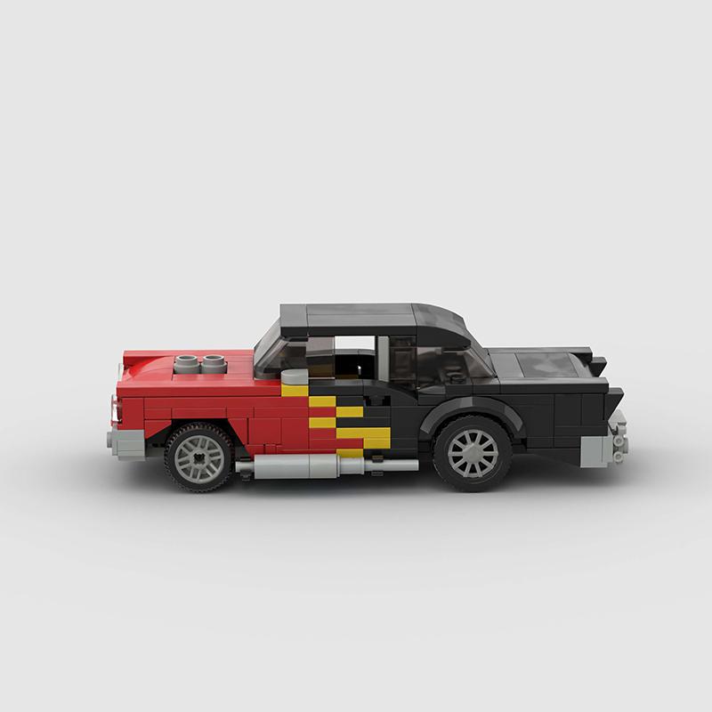MOC Скоростной гоночный автомобиль Модель транспортного средства Строительные блоки - Супер гонка Технический кирпичный конструктор, Городской Рождественский подарок для детей
