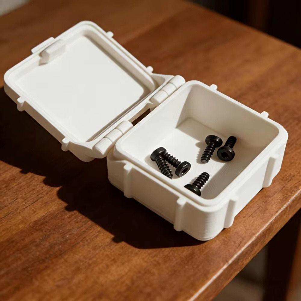 1Pcs PET Material Stackable Storage Box Sealed Bayonet Box for Screws Nuts Electronic Components