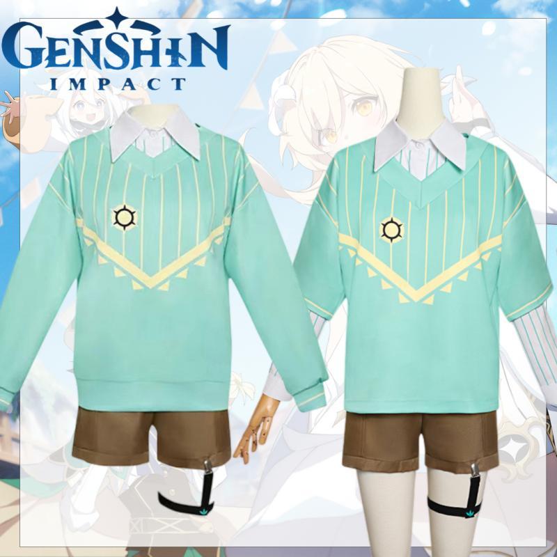 Венди Genshin Impact Праздничная Повседневная Одежда для Ролевых Игр Украшение на Грудь