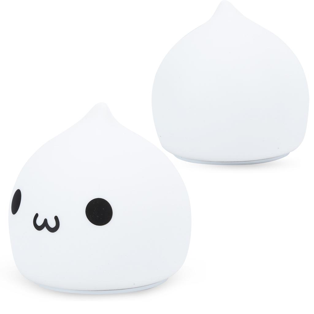 Светодиодный ночник в форме капель воды, силиконовый, 7 цветов, симпатичная настольная лампа (Тип батареи)