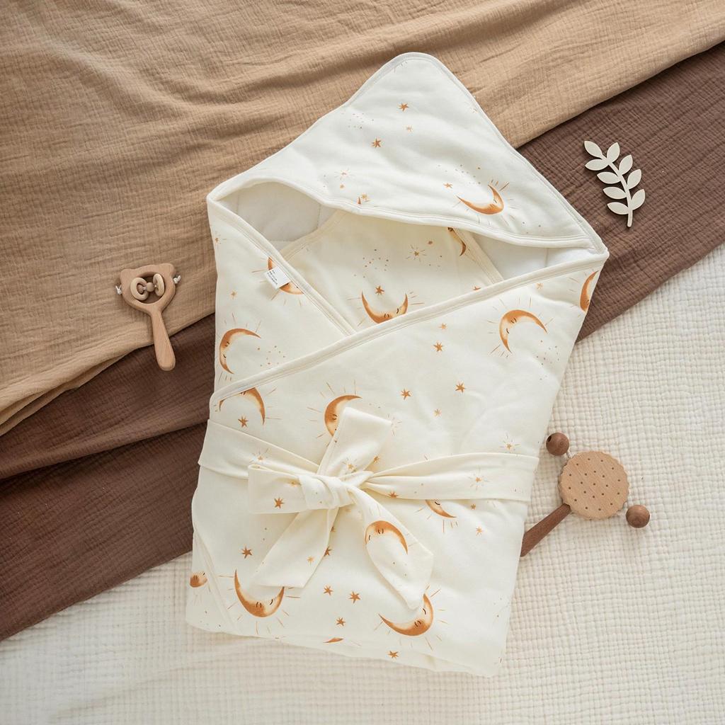 Плотный хлопковый пеленальный одеяло для новорожденных на осень/зиму - Класс А, для мамы и малыша