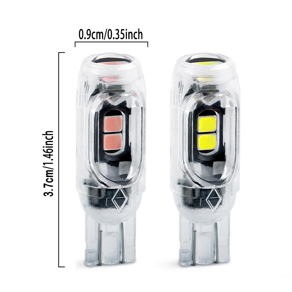 4 ШТ. T10 Автомобильный Мотоциклетный Указатель поворота Светодиодный Сигнал Canbus 5SMD Маяк Габаритный свет Дневной свет для чтения Подсветка номерного знака