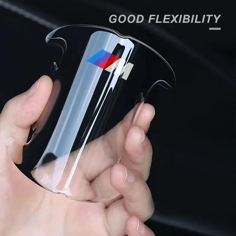 4 шт. Наклейки-защитные накладки на ручки дверей автомобиля Для BMW M3 M4 F07 F34 F30 F20 F10 E60 E46 E53 G01 G02 G05 F25 F26 F80 F90 Аксессуары