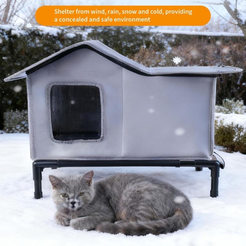 Легкая портативная лежанка для кошек, влагостойкая, утепленная лежанка для питомцев, для легкой транспортировки и универсального использования