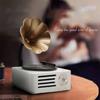 Retro Bluetooth Speaker Mini Record Player Desktop Ornaments Home Card Subwoofer