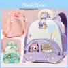 Мультяшный детский рюкзак Labubu для дошкольников из дышащей ткани Oxford для школы