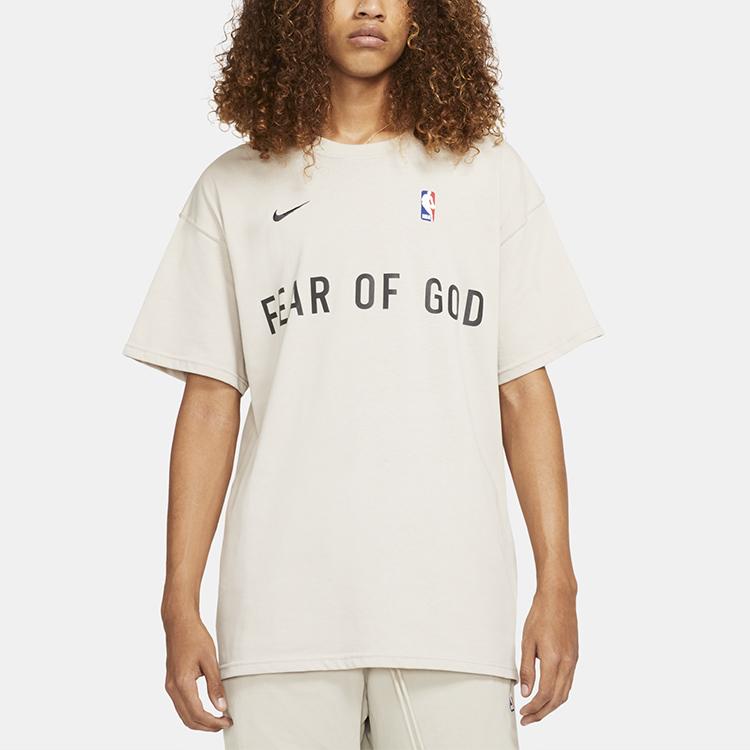 Nike Разминочная футболка X Fear of God, овсяные мужские топы, кремовые CU4699-140